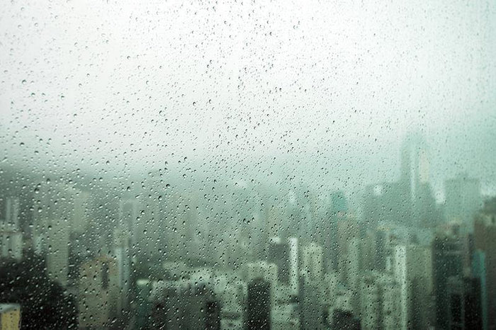 Skyline Storm Behind Glass Wall Mural-Wall Mural-Eazywallz