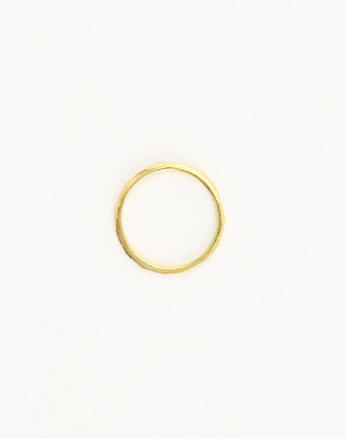 Slender Hammered Ring, 21mm, (1pc)