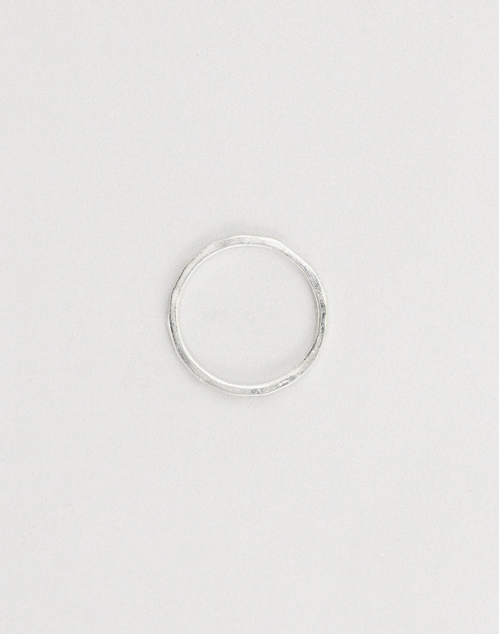 Slender Hammered Ring, 21mm, (1pc)