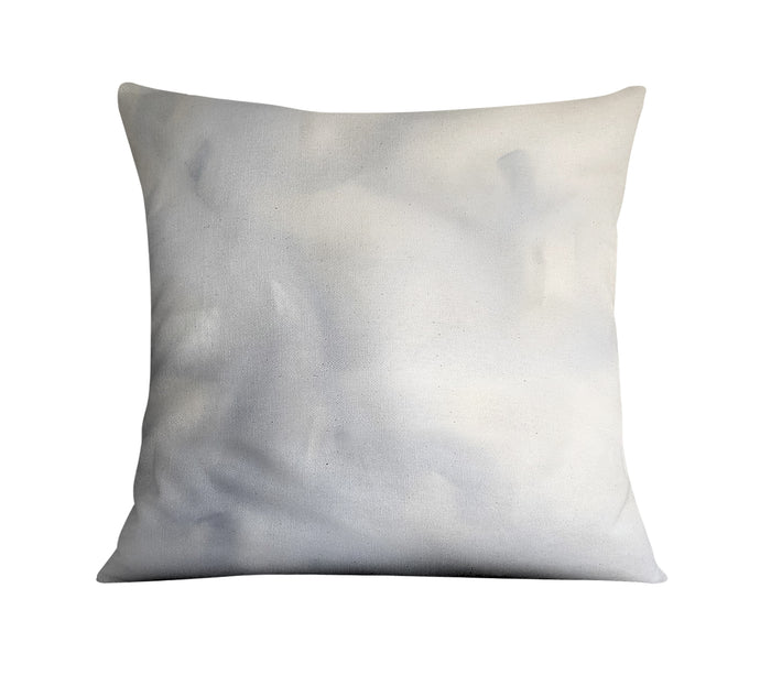 Soft Gray Marble Texture Pattern Throw Pillow Cover