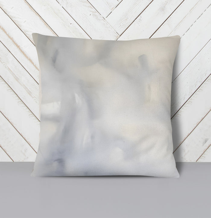 Soft Gray Marble Texture Pattern Throw Pillow Cover