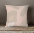 Soft Pink Abstract Shape Pattern Throw Pillow Cover