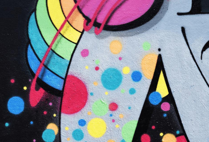 Space Graffiti Wall Mural-Wall Mural-Eazywallz