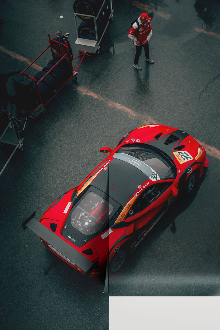 Sports Car Overhead View