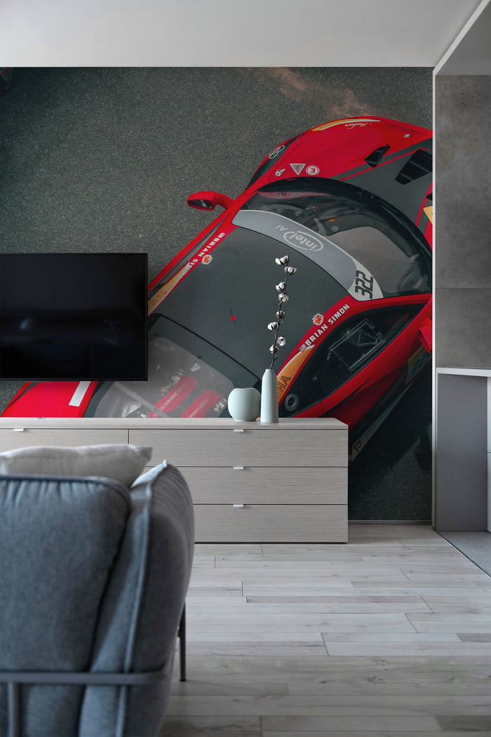 Sports Car Overhead View