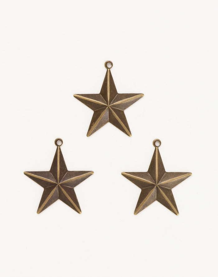 Starburst, 25x12mm, (3pcs)