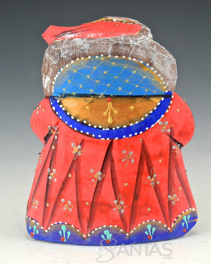 Stout 5 inch Russian Santa Carving with Bell