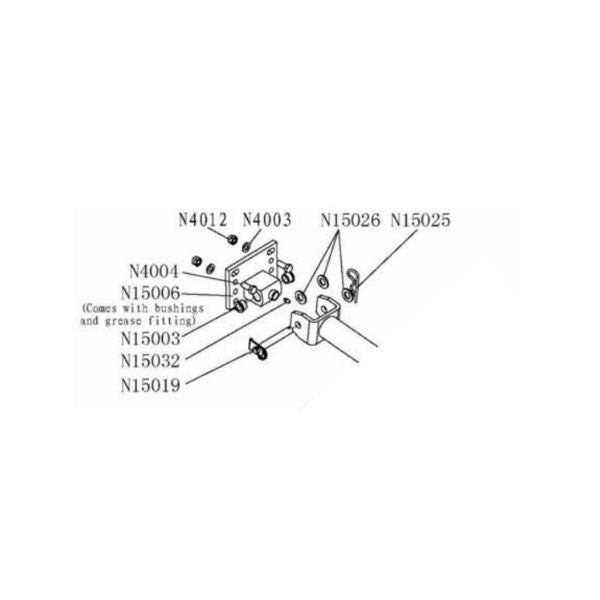 Sulky Mounting Bracket Kit For Bradley Mower Sulky Havener Enterprises