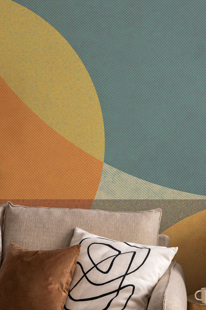 Sun Gold & Sky Geometry