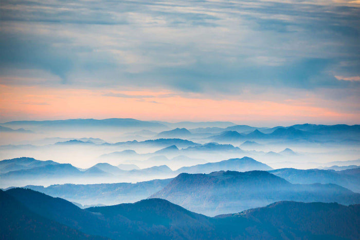 Sunset in Mountains Wall Mural-Wall Mural-Eazywallz