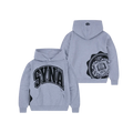 Syna World College Hoodie Grey Marl Syna World Bluzy