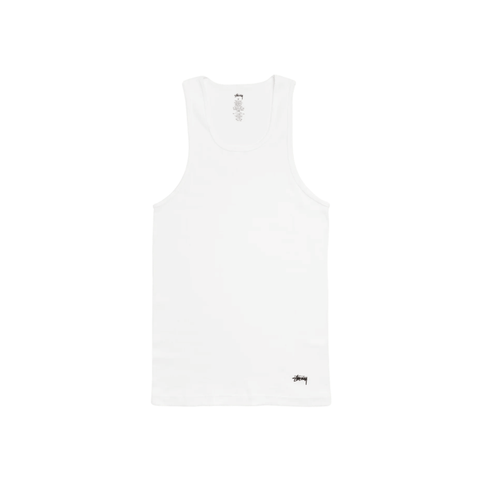 Tank Top Stussy Small Logo White STUSSY Koszulki