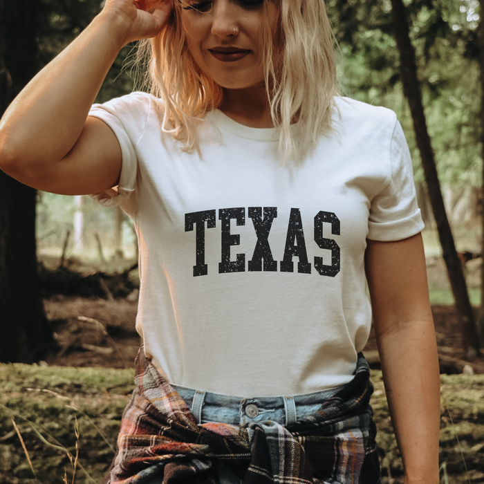 Texas Distressed Women's Country Western Graphic T-Shirt