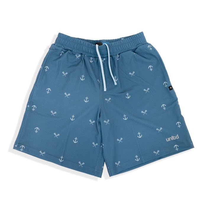 Tonal Anchors Tactical 3.0 Youth lacosse shorts front view with waistband strings showing
