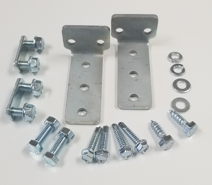 Trailer Rack Open Trailer Post Mounting Bracket & Hardware Kit