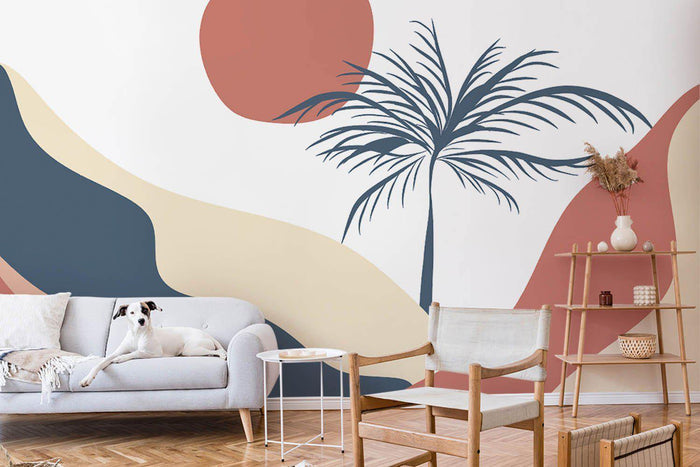 Tropical Clay Desert Wall Mural-Wall Mural-Eazywallz