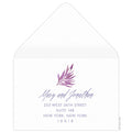 Tropical Fiji Palms Reply Card Envelope