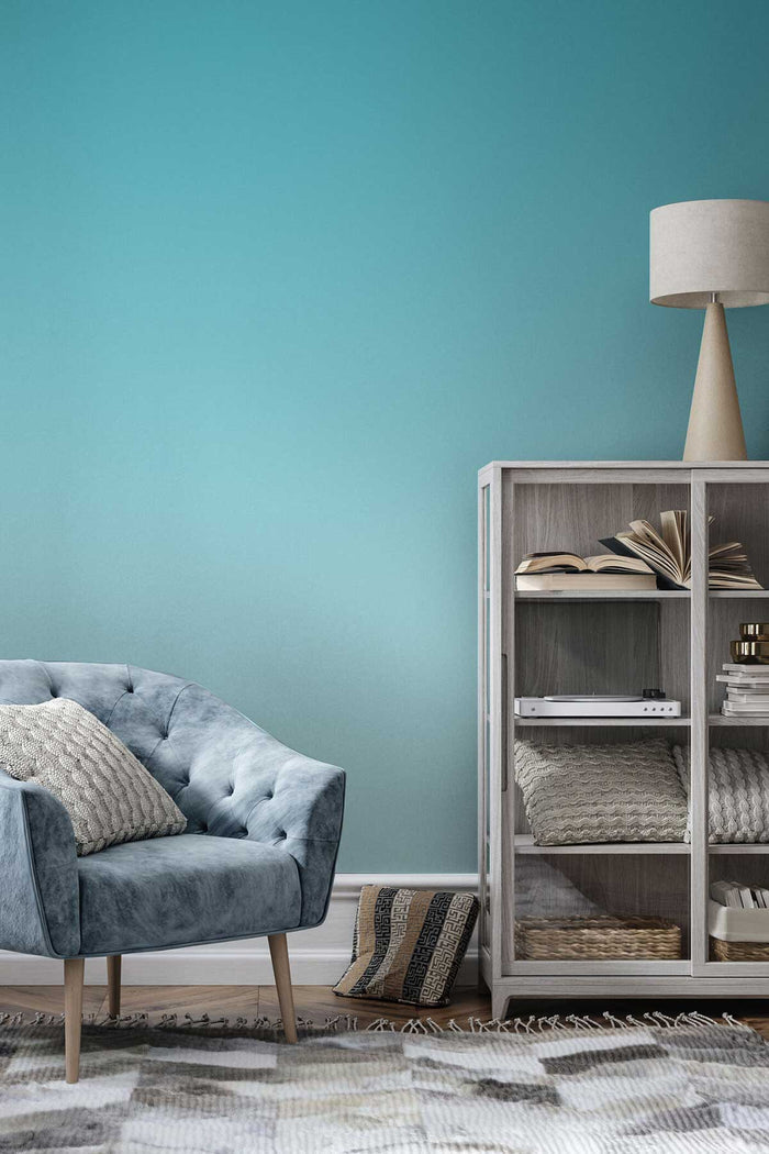 Turquoise Waters wallpaper in a room