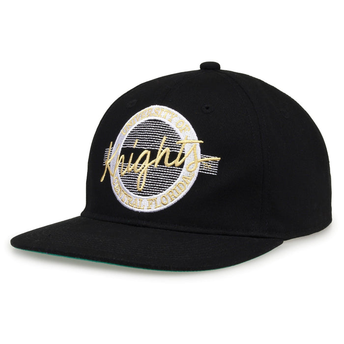 UCF Knights Retro Circle Snapback - Black, alternate view 1