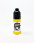 Neon yellow paint bottle