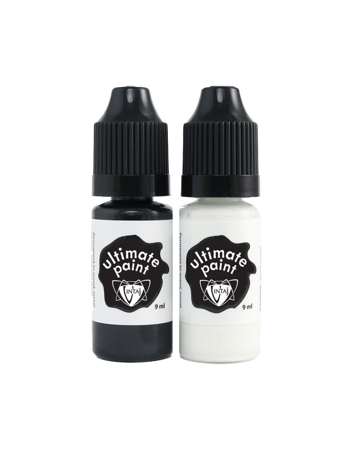 Onyx and marble paint bottles