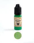 Evergreen green stain bottle and sample