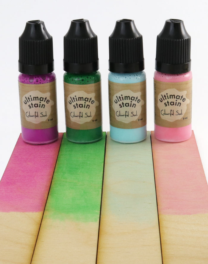 Garden Blooms Stain Set - Colorful Wood Stain Samples