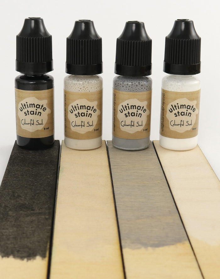 Weathered Wash wood stain swatch set