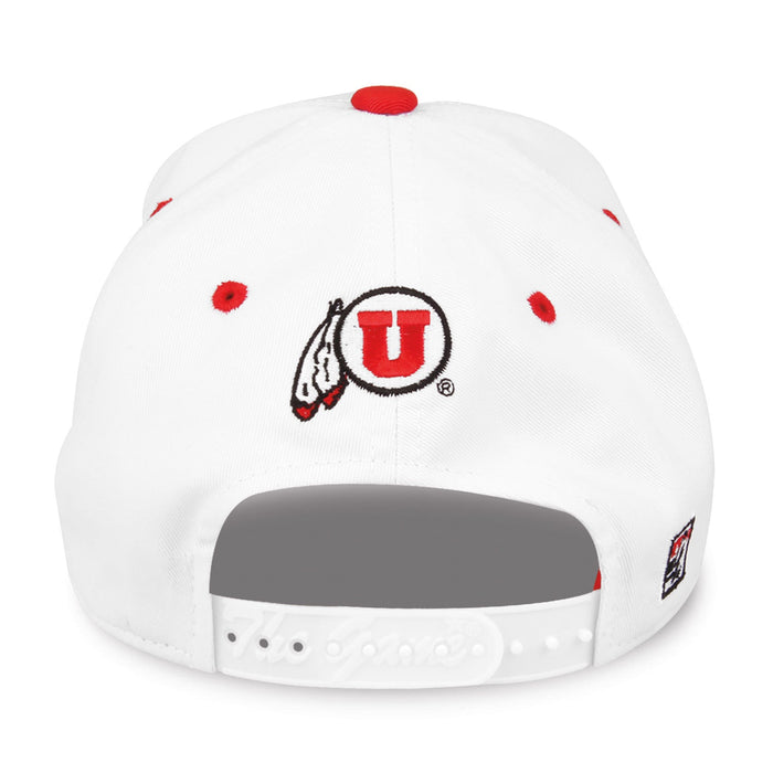 Utah Utes Bookstore Snapback - White, alternate view 1