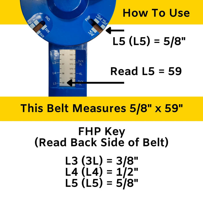 V-Belt Measuring Tool For Belts 14"-110" Long (Small Engine/Automotive)