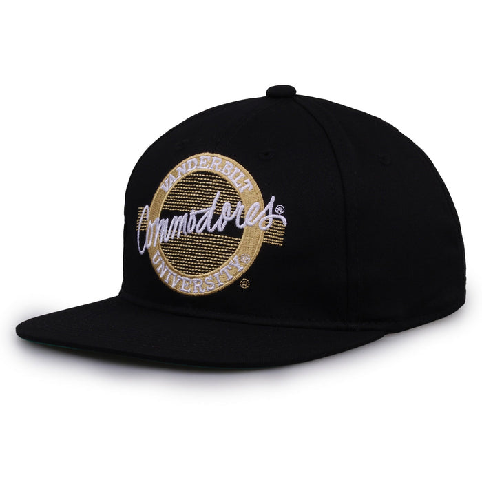 Vanderbilt Commodores Retro Circle Snapback - Black, alternate view 1