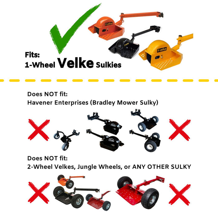 Velke Flat-Free Wheel & Tire Assembly P/N 72460027 For 1-Wheel Velkes (VKWHEEL)