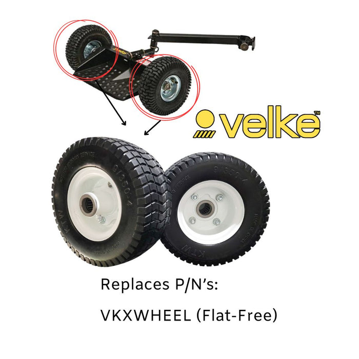 Velke Flat-Free Wheel & Tire Set with 9x3.50-4 Tires P/N VKXWHEEL