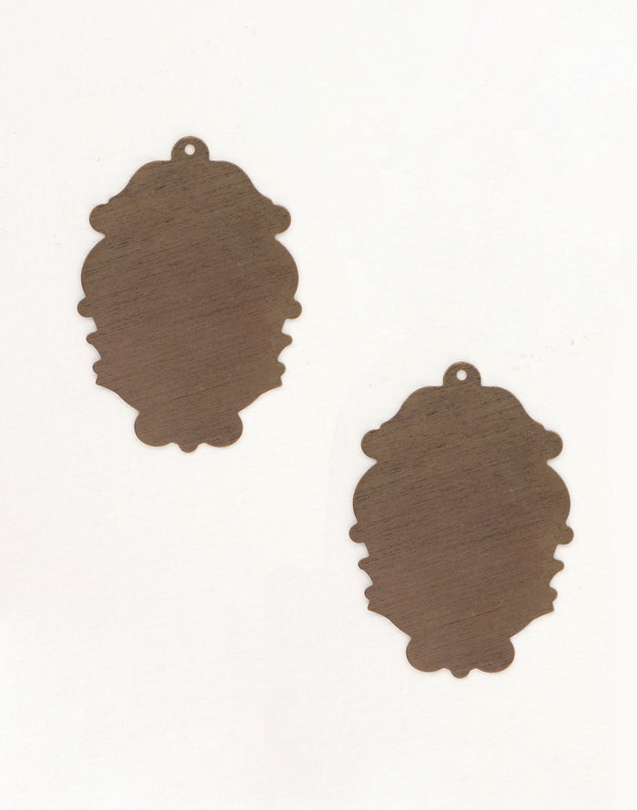 Pair of decorative filigree pendants