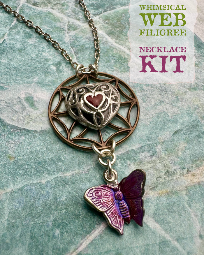 Whimsical Web Filigree Necklace Kit