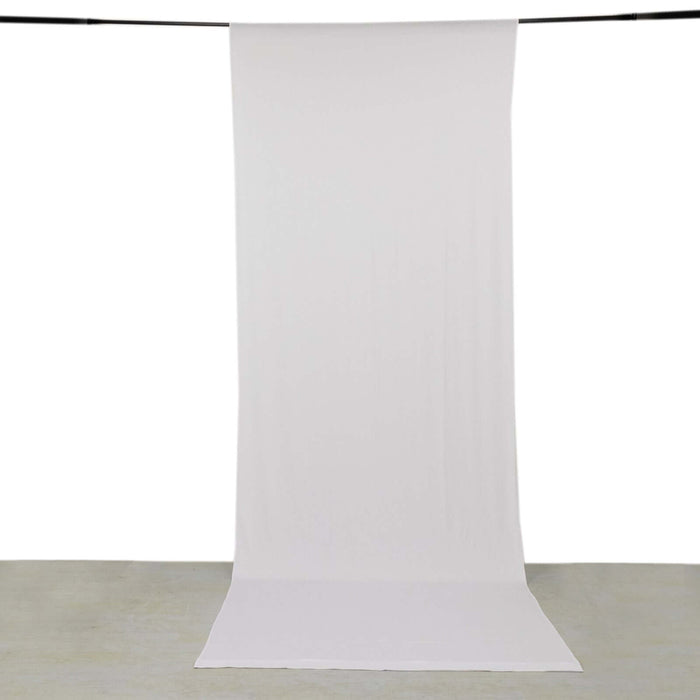 White fabric backdrop for photography and staging purposes