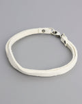 EA135 White Leather Bracelet