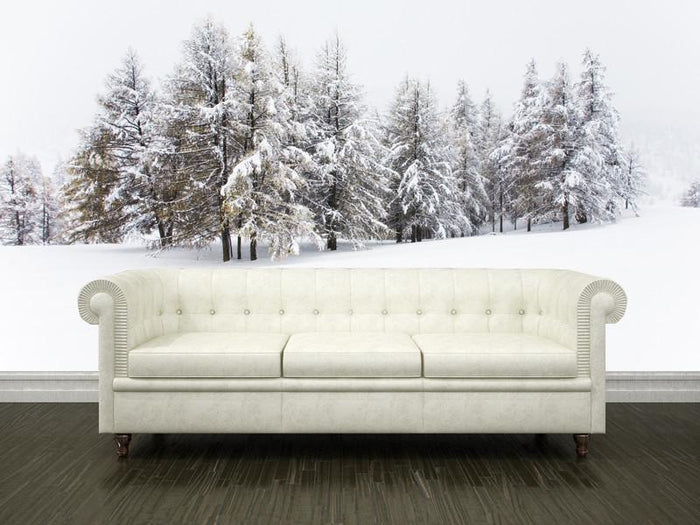 Winter woods Wall Mural-Wall Mural-Eazywallz