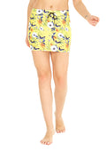 Women's Athletic Skorts Skirts with Shorts in Garden Poppy Yellow