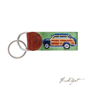 Woody Needlepoint Key Fob-Fussbudget.com