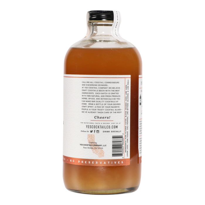 Yes Cocktail Co - Blood Orange & Chili Pepper Cocktail Mixer