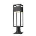 Z-Lite Barwick Black LED Outdoor Pier Mounted Fixture 585PHMR-533PM-BK-LED - Outdoor Pier Mounted Fixture