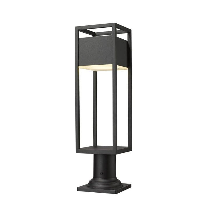 Z-Lite Barwick Black LED Outdoor Pier Mounted Fixture 585PHMR-533PM-BK-LED - Outdoor Pier Mounted Fixture